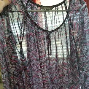 XL sheer top